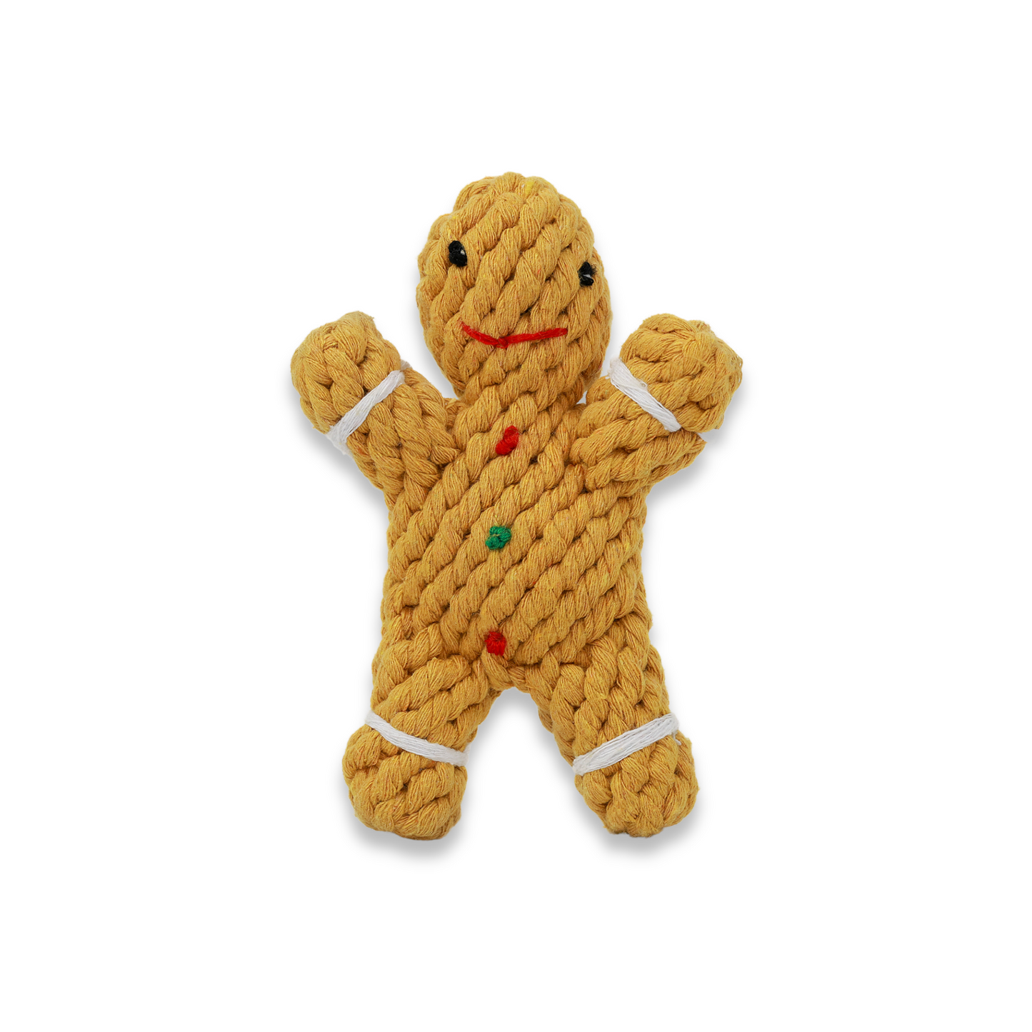 Gingerbread Man Rope Toy