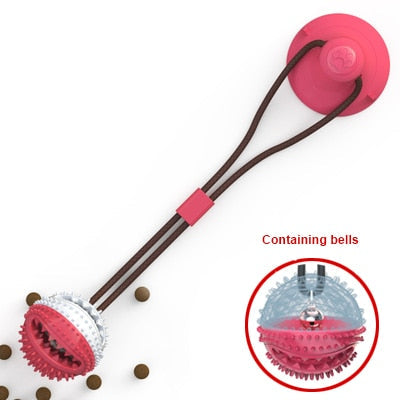 Pet Dog Toys Silicon Suction Cup Tug dog toy Dogs Push Ball Toy Pet Tooth Cleaning Dog Toothbrush for Puppy large Dog Biting Toy-1