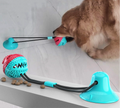 Pet Dog Toys Silicon Suction Cup Tug dog toy Dogs Push Ball Toy Pet Tooth Cleaning Dog Toothbrush for Puppy large Dog Biting Toy